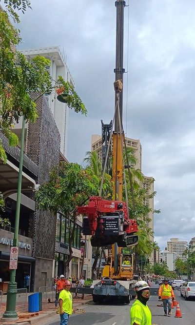 Small Spaces mini crane job 6