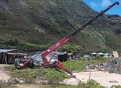Water Features mini crane job 4