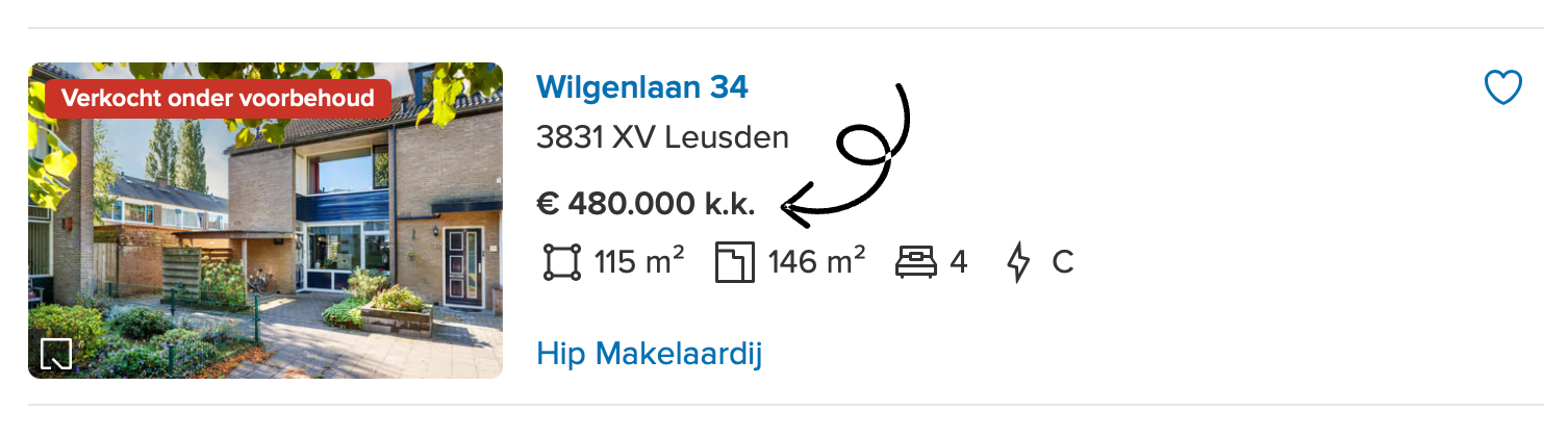 voorbeeld kosten koper woning