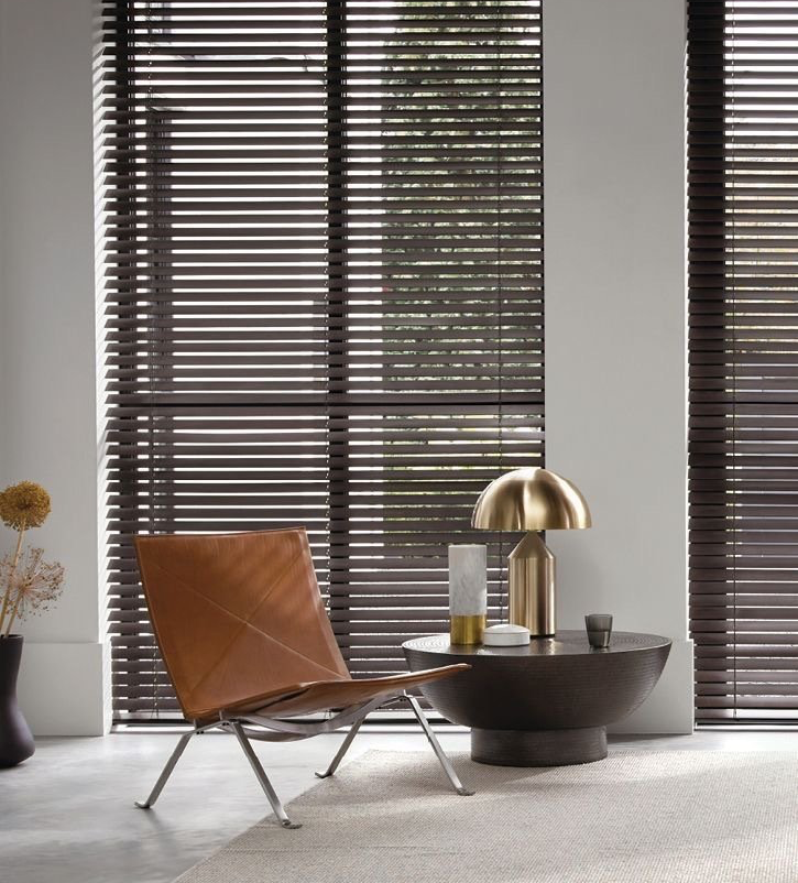 Houten jaloezieën Luxaflex