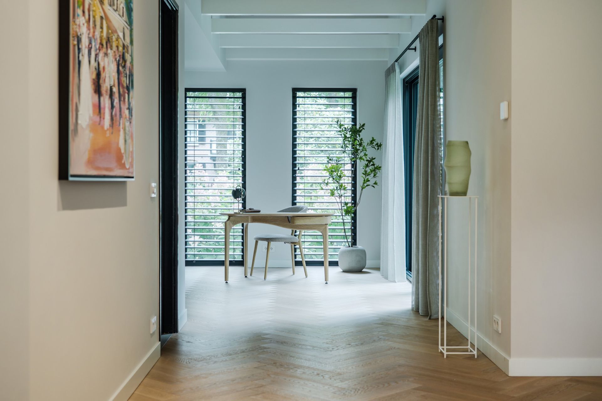 Jaren 70 villa Bilthoven interieur werkplek | Villa18 Interieurdesign