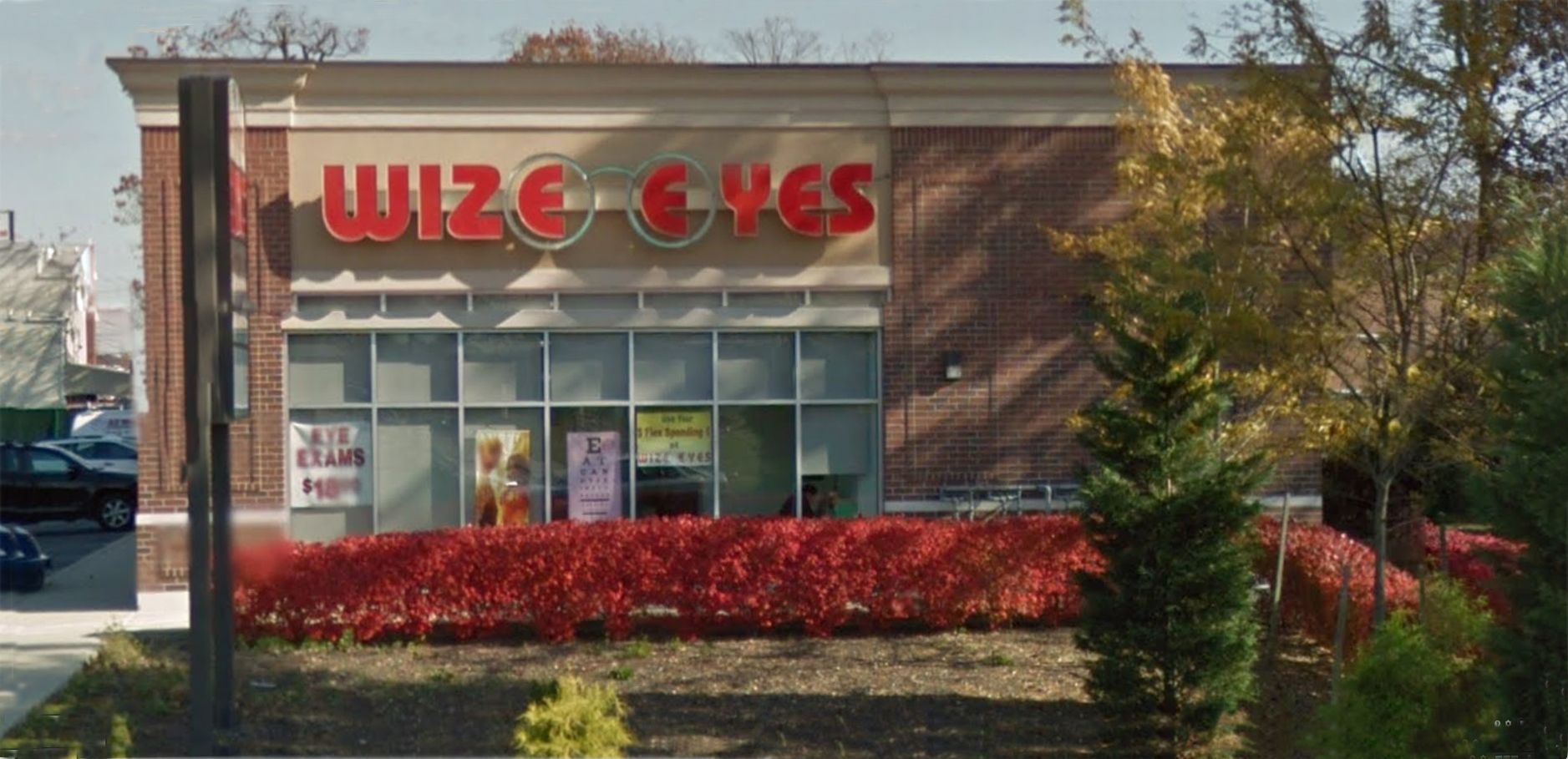 Wize Eyes storefront on Sunrise Highway in Massapequa
