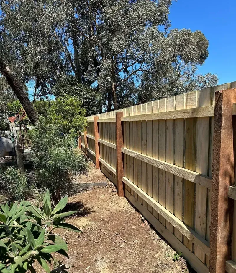 timber paling fence
