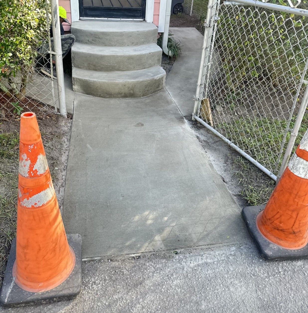 Concrete Steps and Walkway
