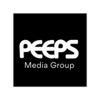 A white logo on a black background featuring the word