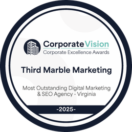 Third Marble wins award for supporting Small Business with Google Ads and SEO services.. Best Google Ads Management and SEO services for small businesses.