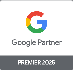 Internet Marketing Services for Small Business: The google partner premier 2025 logo is shown on a white background.