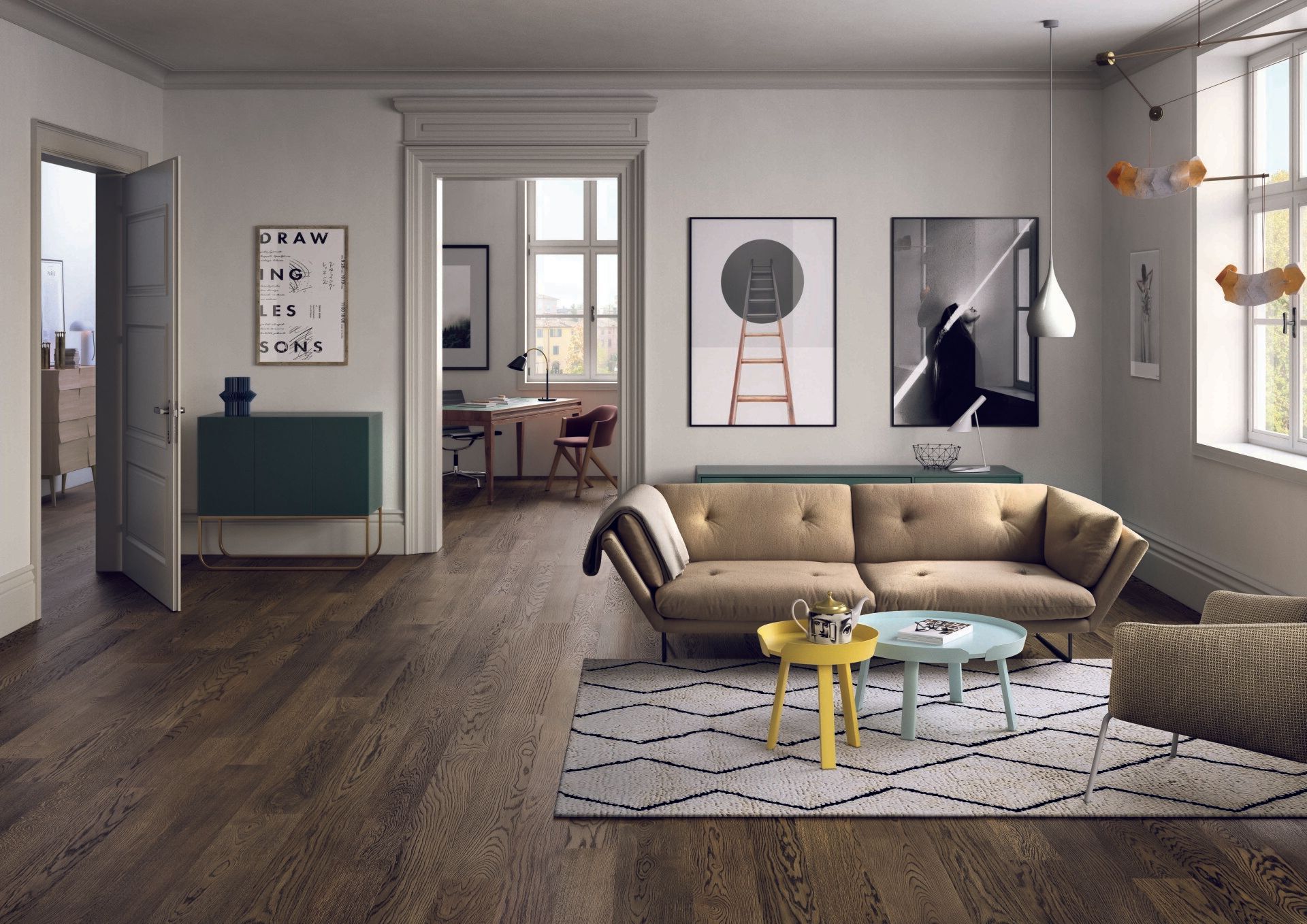 Pavimenti in legno Woodco Dream rovere creta