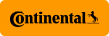 Continental logo in black text on an orange rectangle | Pete's Automotive