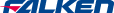 Falken logo in blue and red on a white background | Pete's Automotive