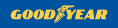 Goodyear logo in blue and yellow on a black background | Pete's Automotive