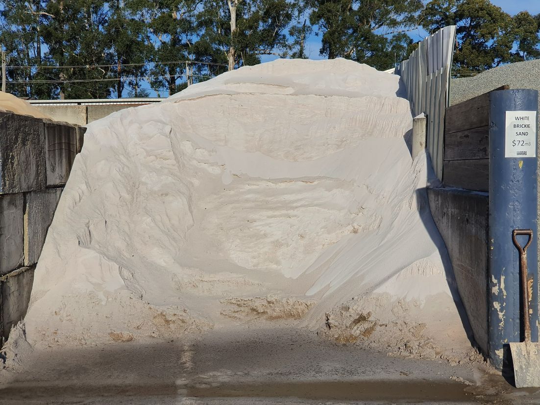 White Brickie Sand — Building Products in Port Macquarie, NSW