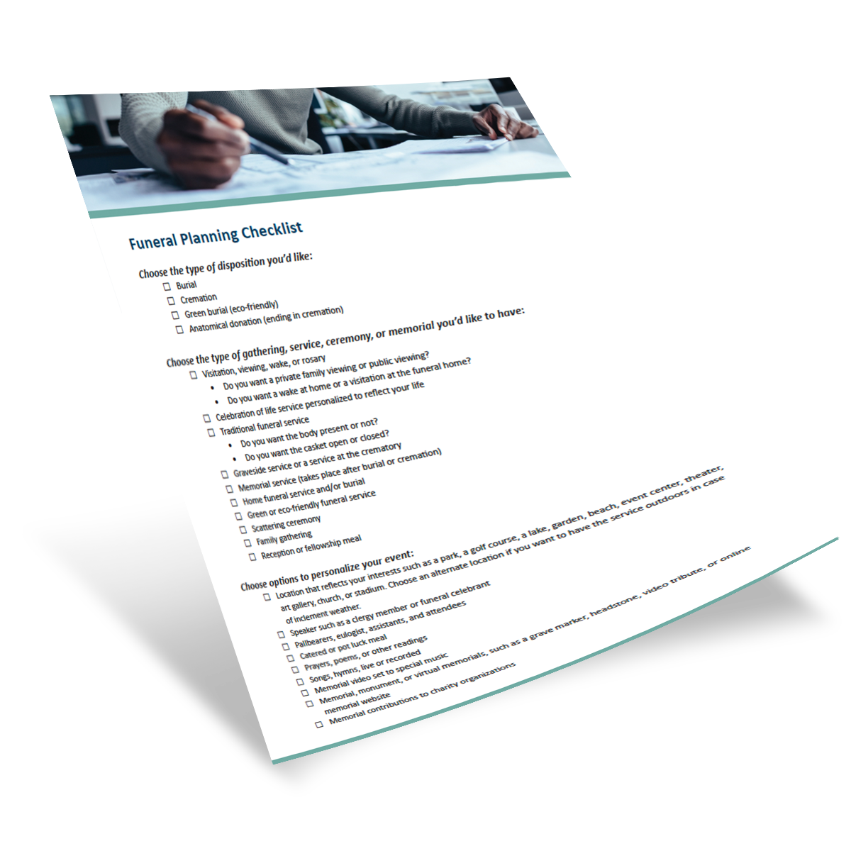 Funeral Preplanning Checklist icon