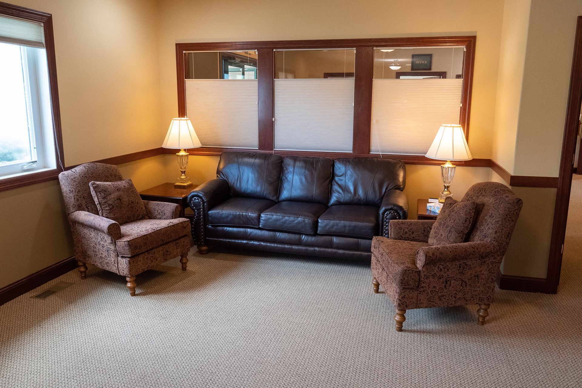 The interior of Hoff Funeral Home
