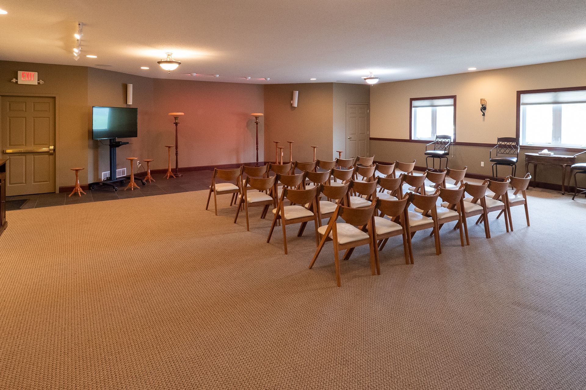 The interior of Hoff Funeral Home