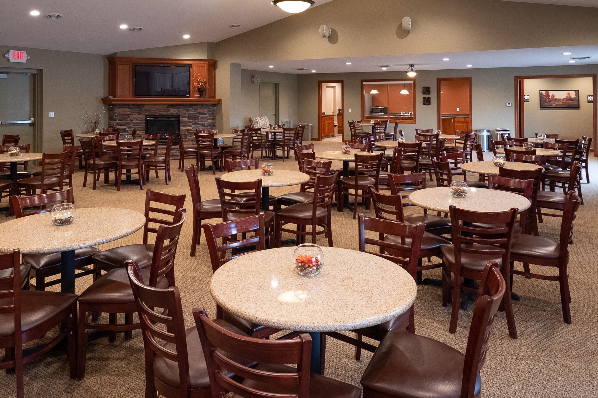 The interior of Hoff Funeral Home