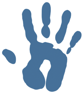 Handprint icon.