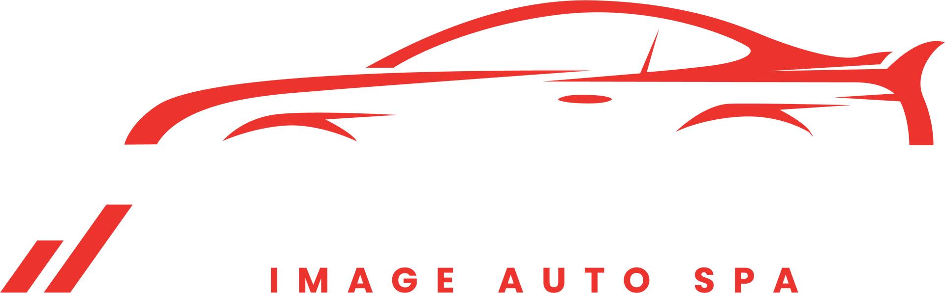 Red car outline logo with the text &ldquo;IMAGE AUTO SPA&rdquo; on a white background