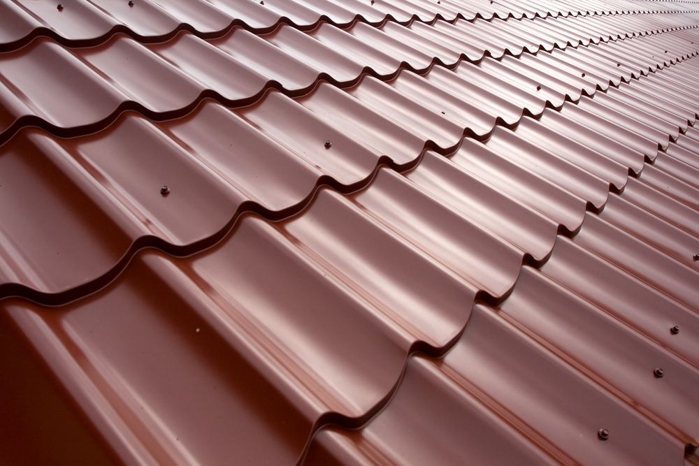 Brown Metal Roof With Wavy Tile Design — Boostn Pty Ltd in Kingaroy, QLD