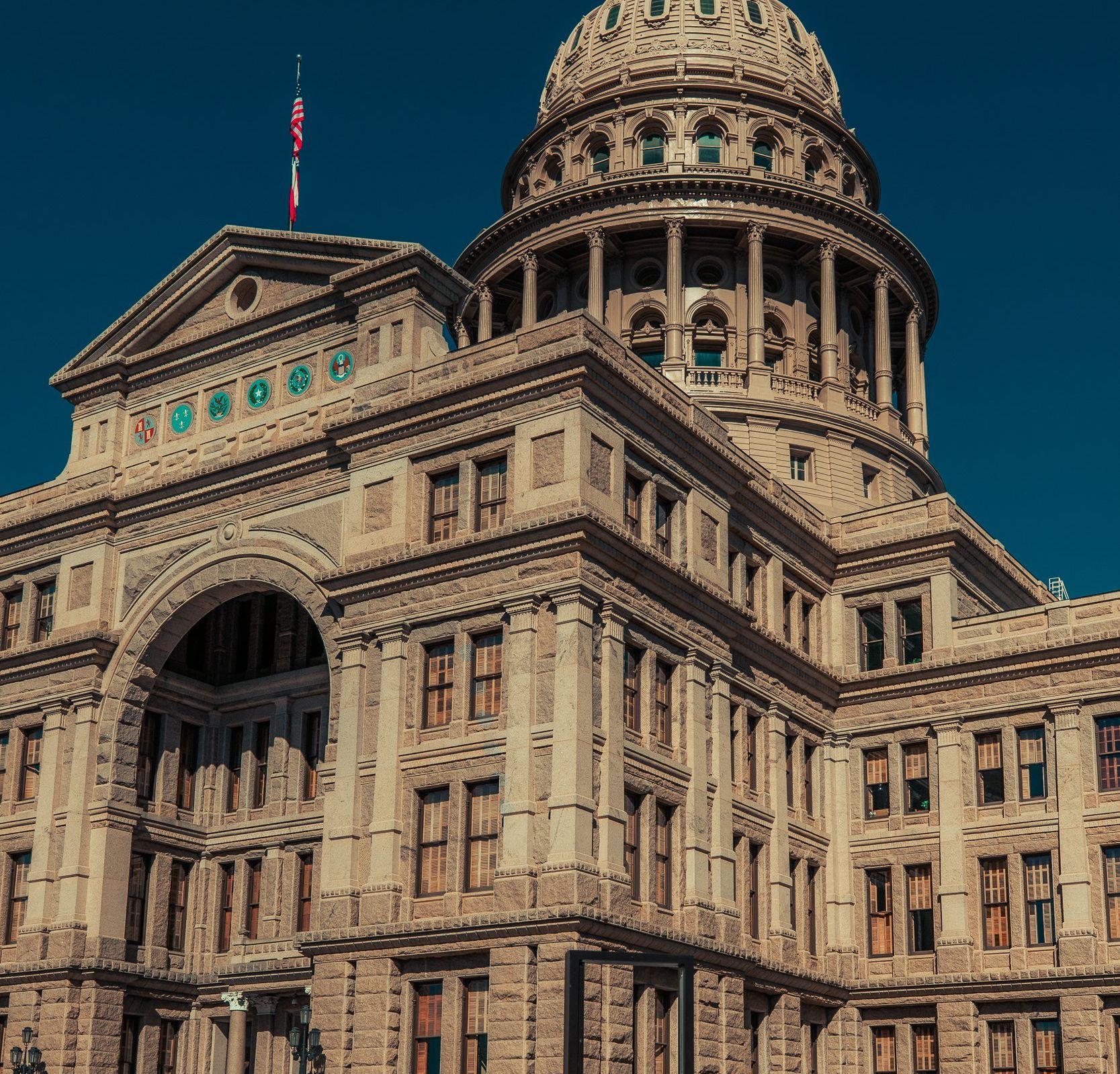 A large building with a dome on top of it