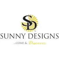 Logo for Sunny Designs, with stylized 