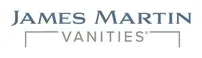 James Martin Vanities logo in blue and gray.