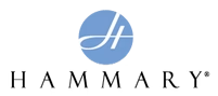 Logo for Hammary, featuring a blue circle with a stylized 