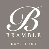 Logo for Bramble, featuring a stylized white 