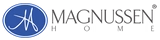 Magnussen Home logo: blue oval with stylized 