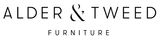 Alder & Tweed Furniture logo in black text on a white background.