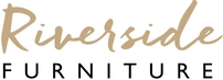Riverside Furniture logo in beige script above black text.