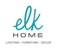 Elk Home logo: teal cursive 