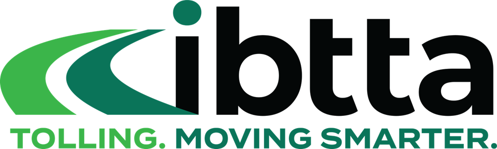 The IBTTA logo featuring a green stylized road graphic next to the black text