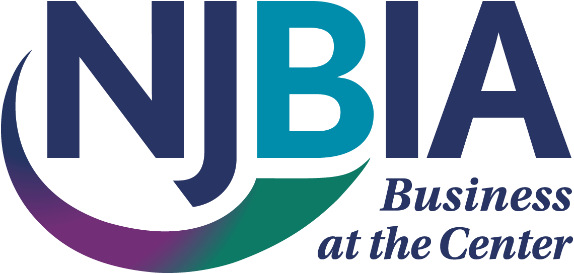 The NJBIA logo features the acronym in dark blue and teal with a curved swoop below, and the text