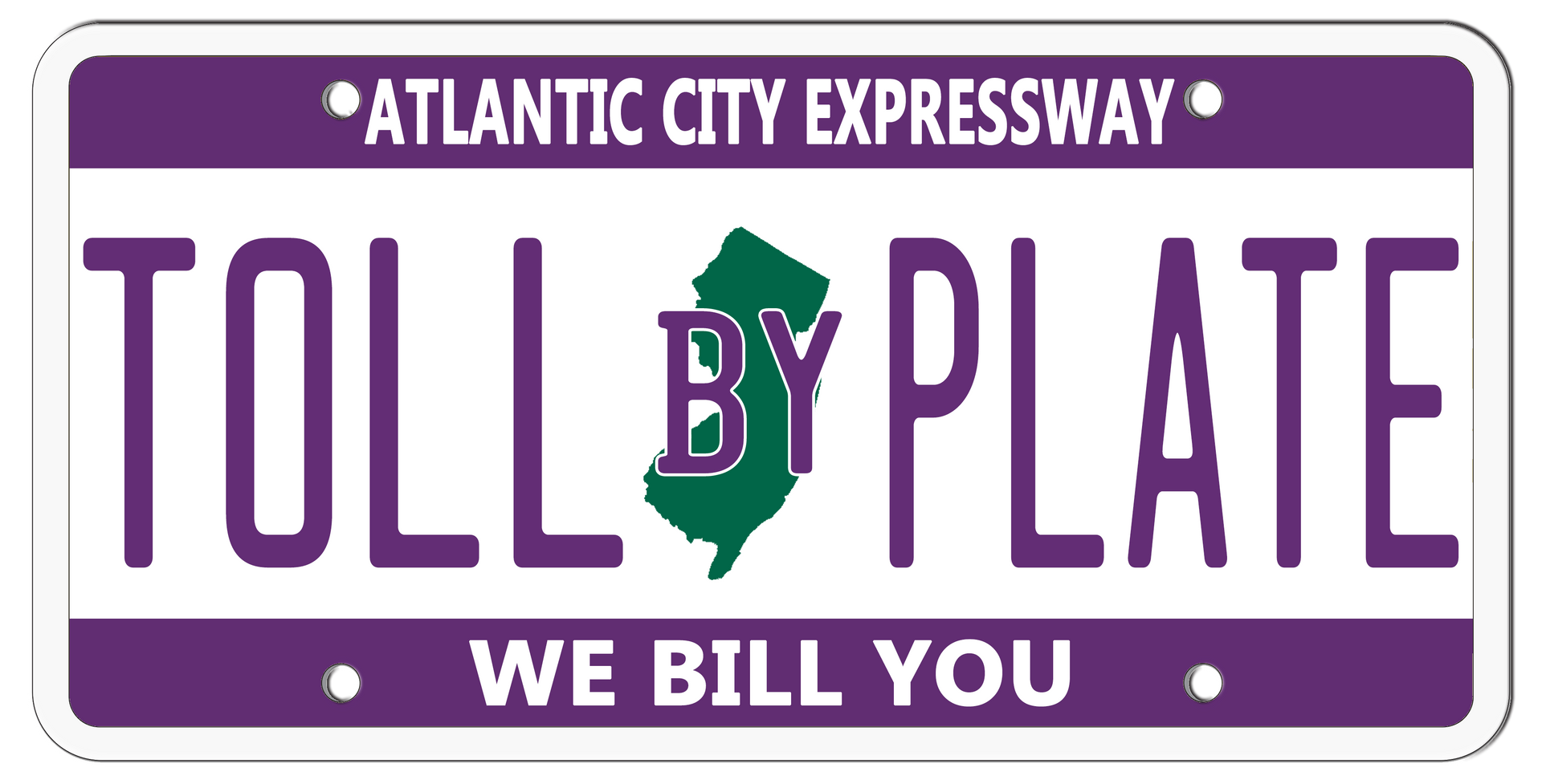 A rectangular sign for the Atlantic City Expressway reading