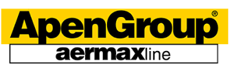 Logo ApenGroup aermaxline in nero su sfondo giallo e bianco.