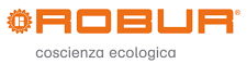 Logo ROBUR in arancione con la scritta grigia “coscienza ecologica” su sfondo bianco.