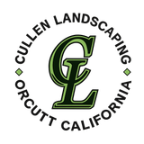 Cullen Landscaping Orcutt, California logo with green CL monogram and circular black text