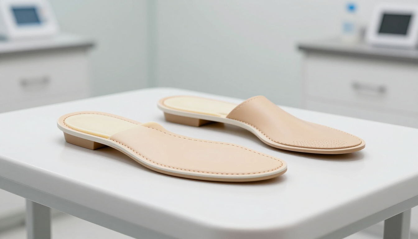 Custom medical orthotics for foot support and pain relief.