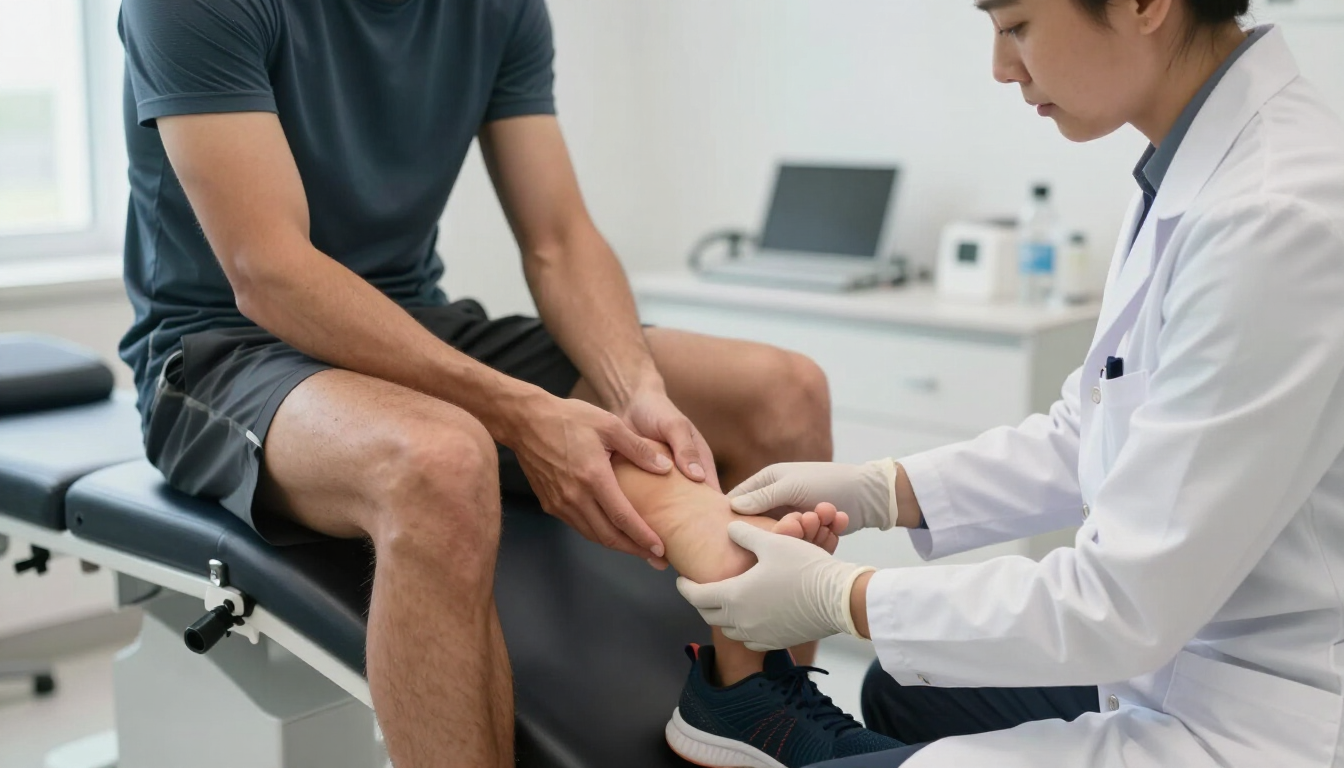 Sports medicine in podiatry evaluation for an injured athlete