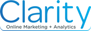 A logo for clarity online marketing and analytics