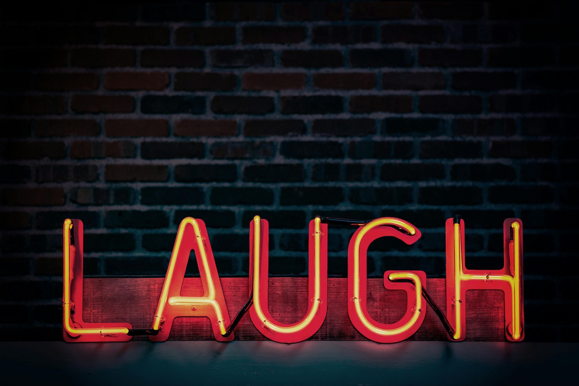 Neon sign, the word 