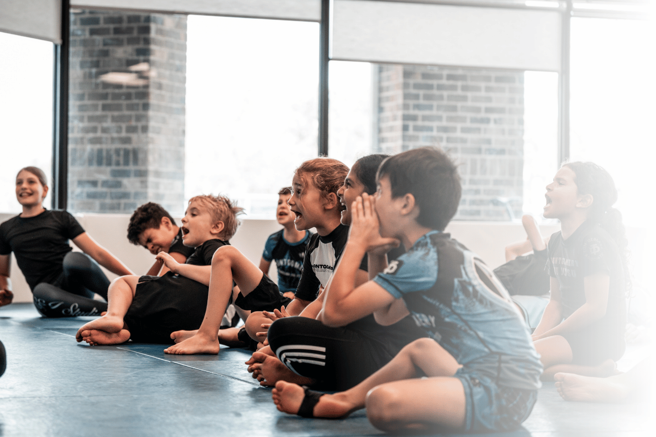 Teens practicing controlled grappling drills at Montgomery Brazilian Jiu-Jitsu in Montgomery, NJ, building fitness and confidence.