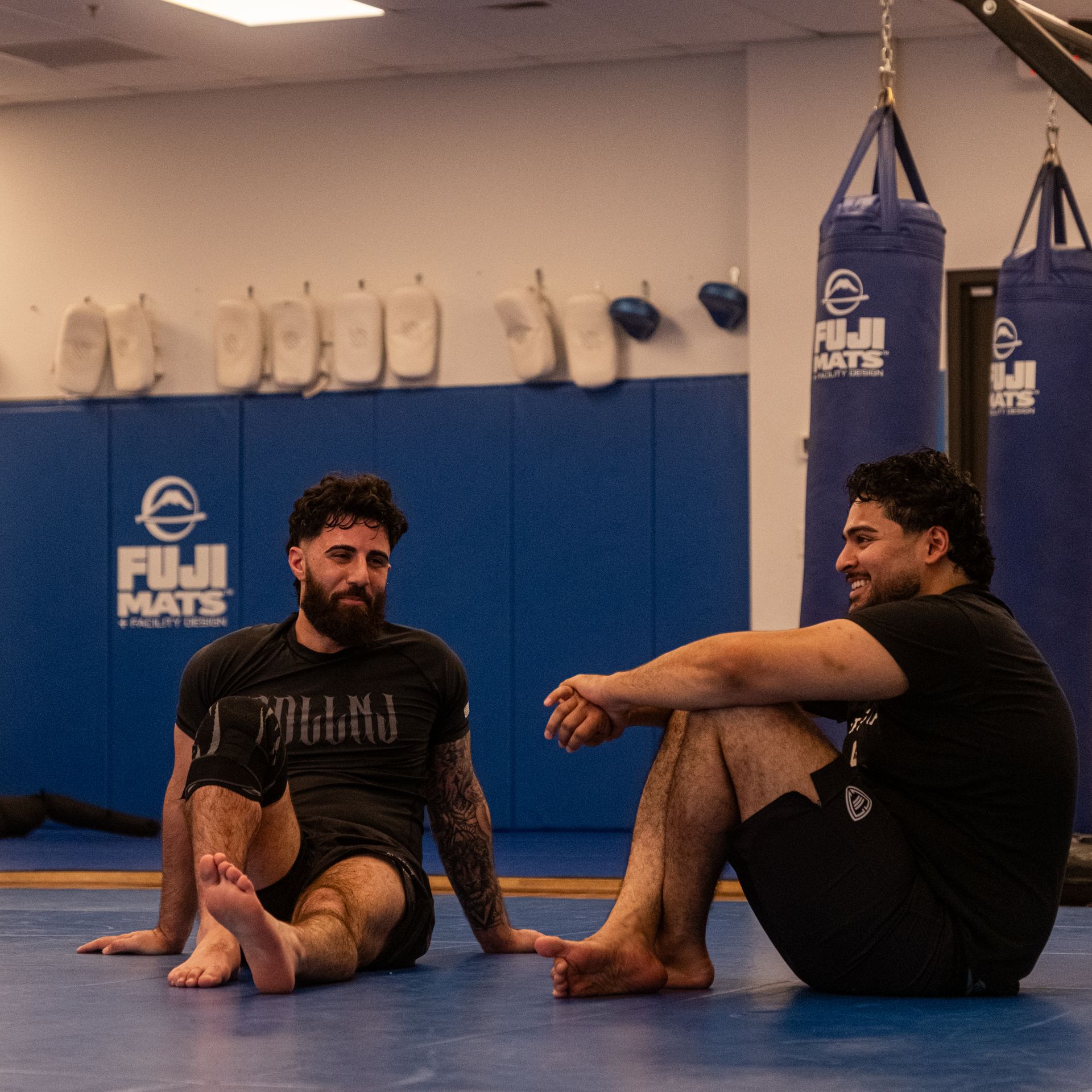 Adults drilling Jiu-jitsu techniques at Montgomery Brazilian Jiu-Jitsu in Montgomery, NJ for fitness and confidence.