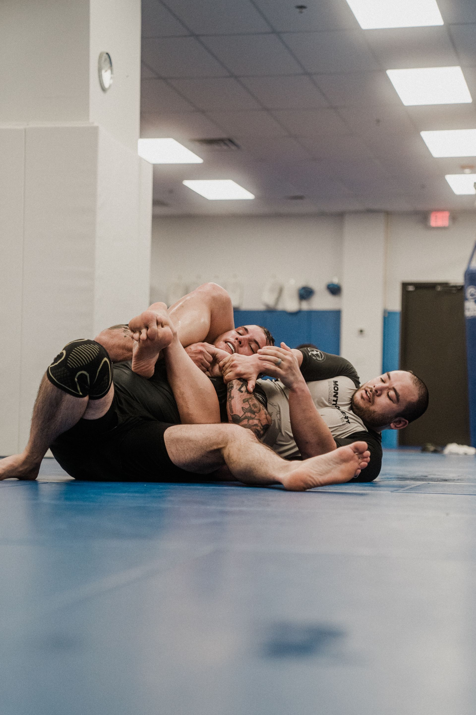 Teens practicing controlled Jiu-jitsu drills at Montgomery Brazilian Jiu-Jitsu in Montgomery, NJ, building discipline and confidence.