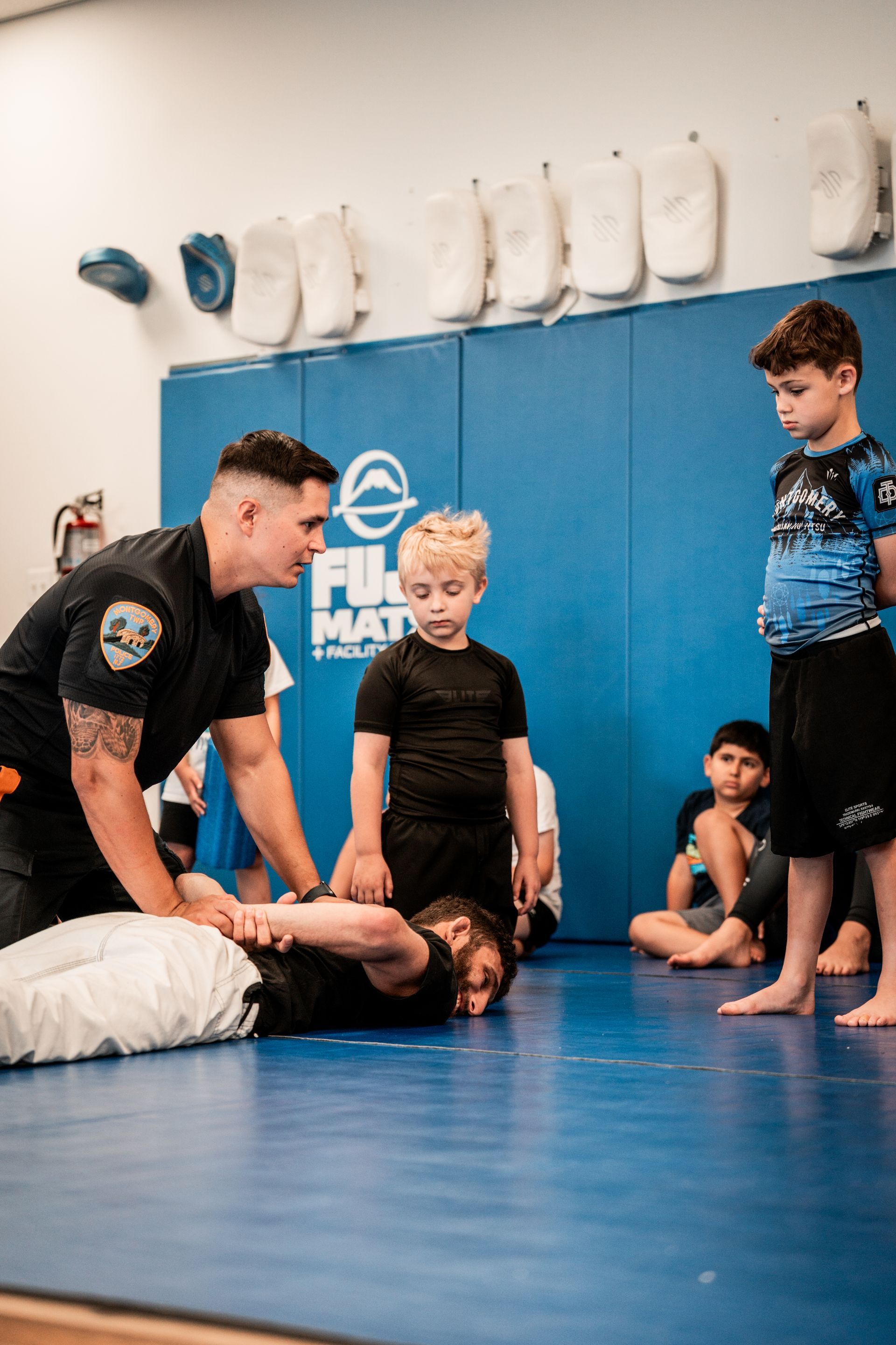 Teens practicing controlled Jiu-jitsu drills at Montgomery Brazilian Jiu-Jitsu in Montgomery, NJ to build confidence.