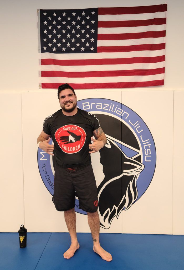 Adults drilling Jiu-jitsu technique at Montgomery Brazilian Jiu-Jitsu in Montgomery, NJ to build flexibility and fitness