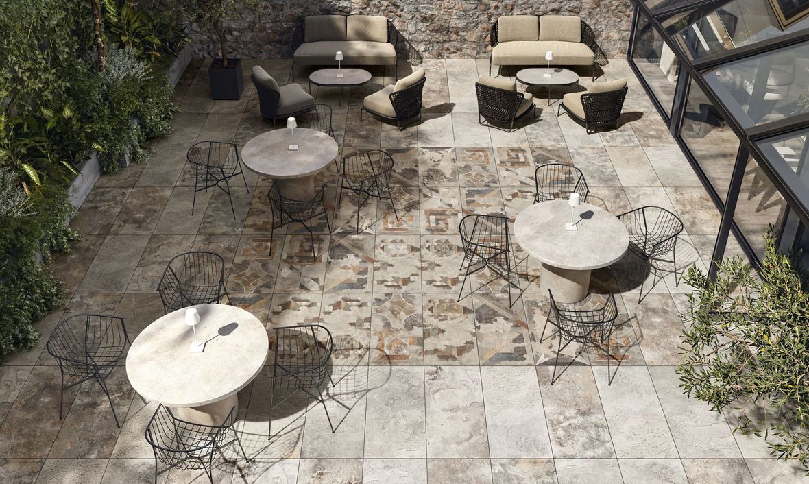 pavimento in gres porcellanato  serie Geology di Century Fincibec group