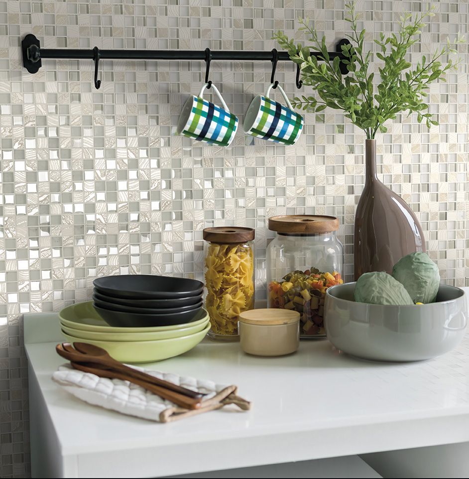 rivestimento cucina con mosaico boxer