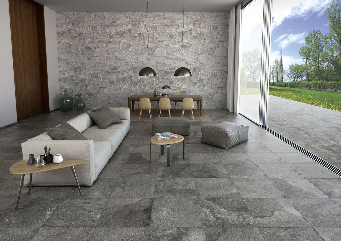 Pavimento e rivestimento in gres porcellanato di Tuscania ceramiche serie Tribeca